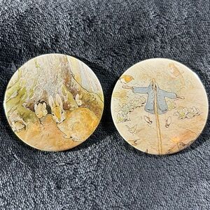 The Tale of Peter Rabbit - 2 Button Set (Handmade)